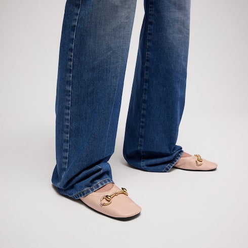 Women's Prima ballet flat - pink beige leather