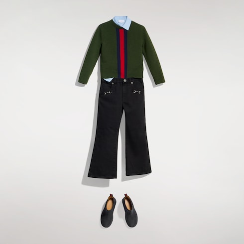 Children's denim pants - dark grey