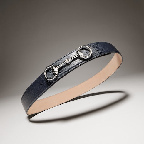 Gucci Horsebit 1955 belt - blue leather