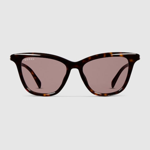 Cat eye sunglasses - brown