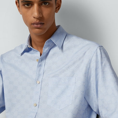 GG Supreme Oxford cotton shirt - light blue