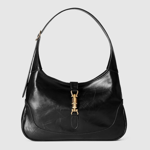 Gucci Jackie 1961 medium shoulder bag - black hand-treated leather