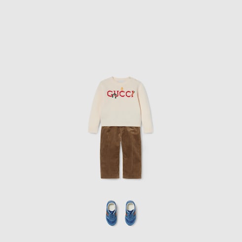 Baby wool sweater - white