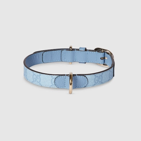 Small/medium collar - light blue fabric