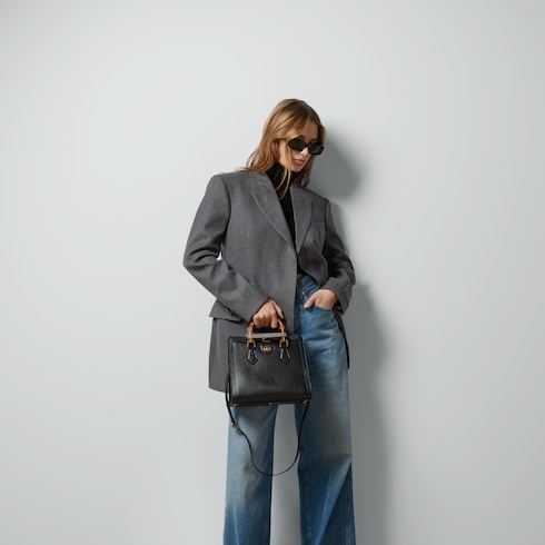 Gucci Diana medium tote bag - black leather