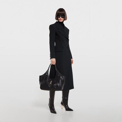 Mercato medium tote bag - black leather
