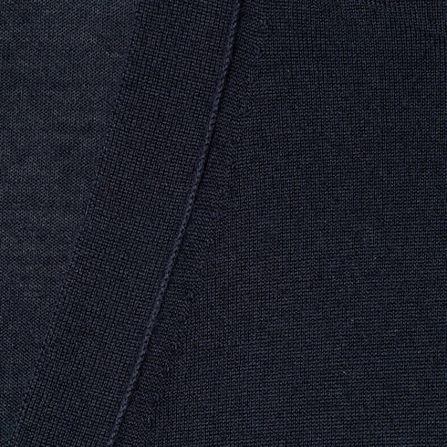 Extra fine cashmere silk cardigan - navy
