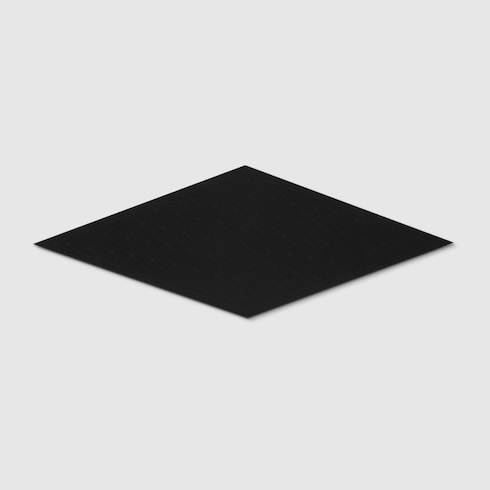 Interlocking G chain silk diamond scarf - black