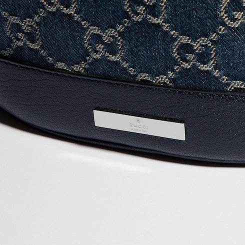 Gucci Venice small bucket bag - dark blue GG denim