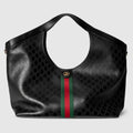 Gucci Giglio large tote bag - black GG leather