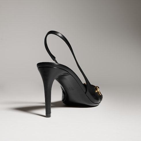Women's Donna slingback pump - black leather