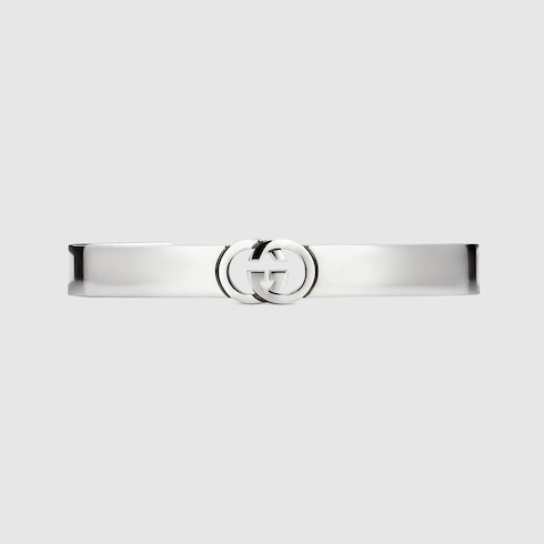 Gucci Interlocking bangle bracelet - 925 sterling silver