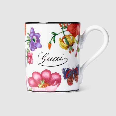 Gucci Flora print mug - white porcelain