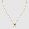 Gucci Blondie crystal pendant necklace - light gold-toned brass