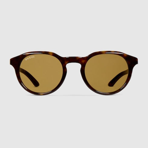 Round frame sunglasses - brown tortoiseshell