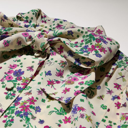 Printed silk shirt - multicolor