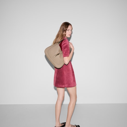 Gucci Jackie 1961 large bag - taupe leather
