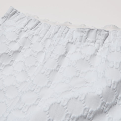 GG jersey jacquard shorts - white