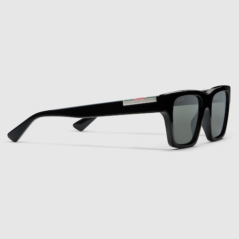 Rectangular frame sunglasses - black