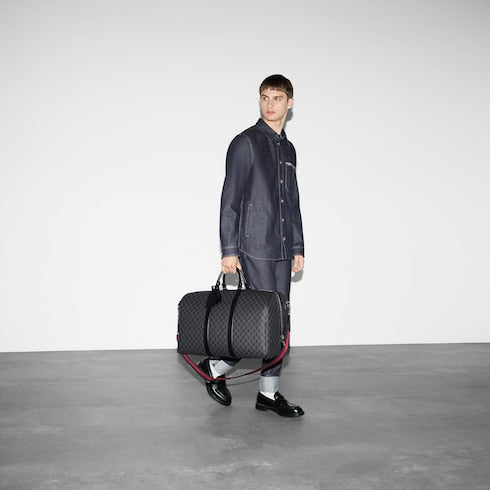 GG Black large duffle bag - black GG Supreme