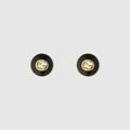 Gucci Interlocking 18k stud earrings - 18k yellow gold