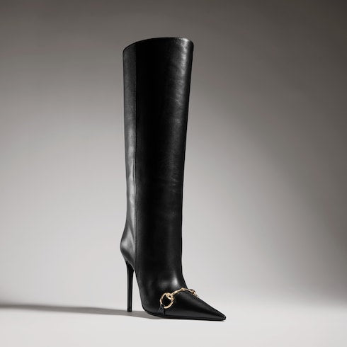Women's Donna slip-on boot - black leather