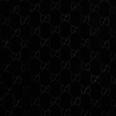 GG stretch devoré velvet pants - black