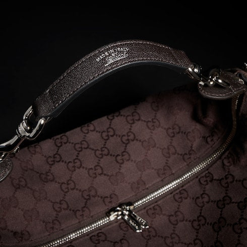 Brera medium crossbody bag - dark brown GG canvas