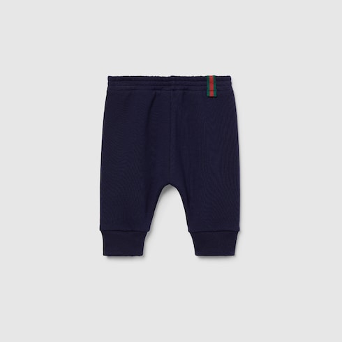 Baby cotton pants with Web - dark blue