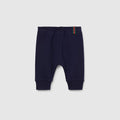 Baby cotton pants with Web - dark blue