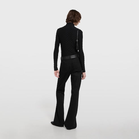 GG stretch jersey T-shirt - black