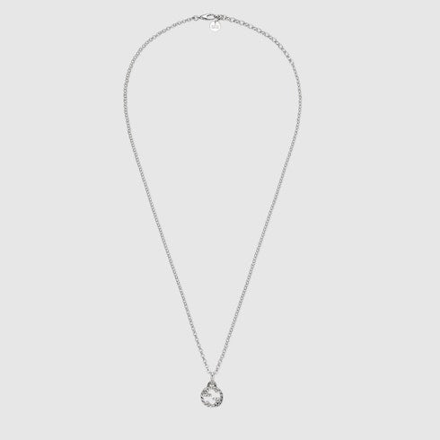 925 Sterling Silver Interlocking G Pendant Necklace