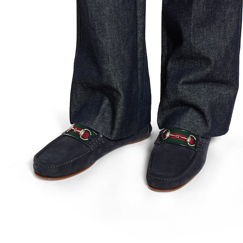Men's Horsebit 1953 loafer - dark blue suede