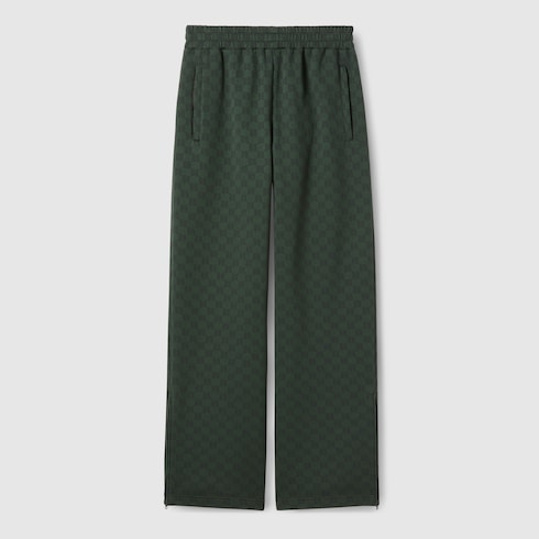 GG technical jersey leisure pants - dark green