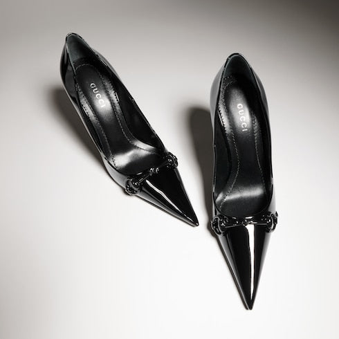Women's Donna pump - black patent leather