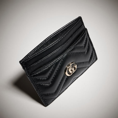 GG Marmont card case - black leather