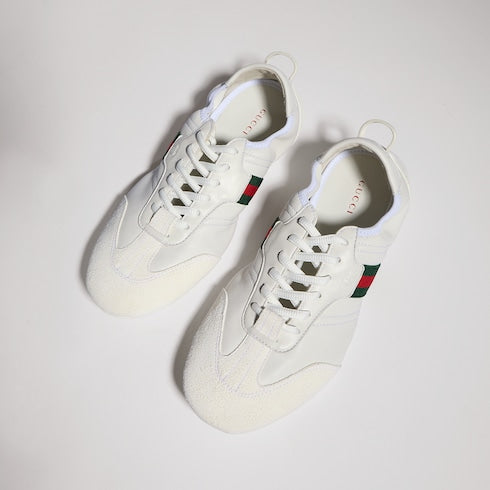 Women's Flex sneaker - white suede and leather