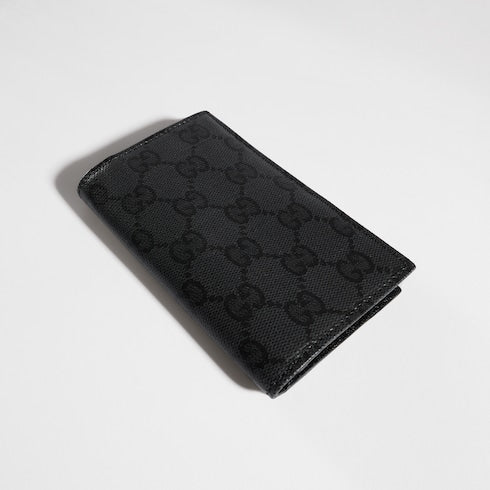 Gucci Essence Classic card case - black GG canvas