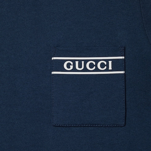 Children's cotton T-shirt - dark blue