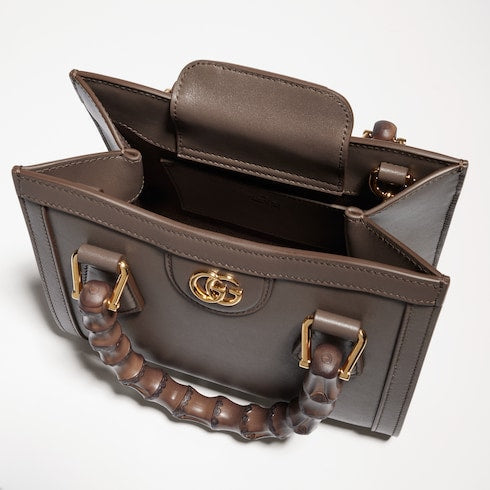 Gucci Diana small tote bag - dark taupe leather