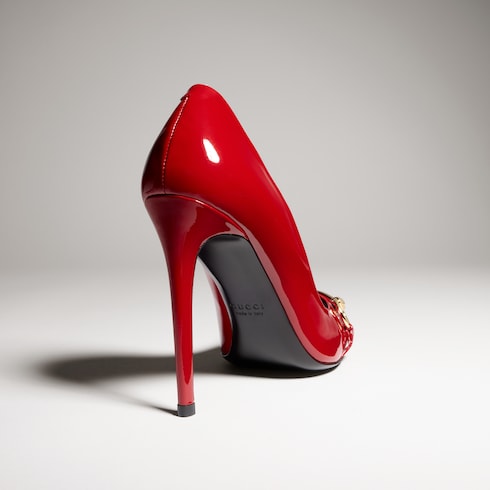 Women's Donna pump - red patent leather