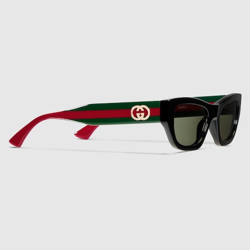 Cat-eye sunglasses - black