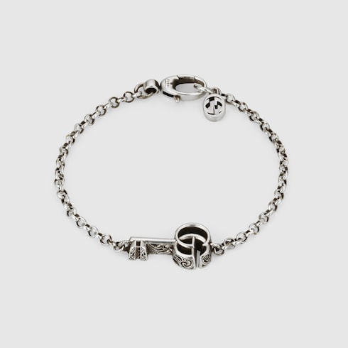 Double G Key Bracelet - 925 Sterling Silver