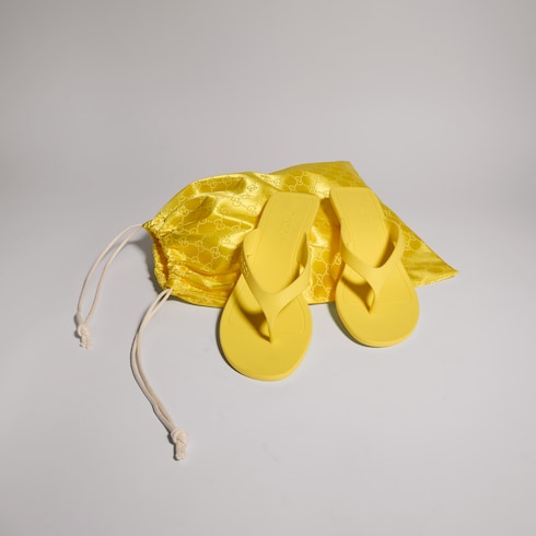 Women's Vittoria thong - yellow rubber