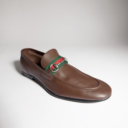 Men's Gucci Como loafer - brown leather