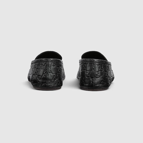 Men's Ragazzo loafer - black embossed GG leather