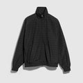 Prince of Wales nylon zip jacket - black