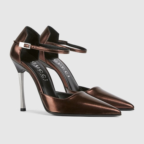 Women's Bombshell pump - copper laminated leather