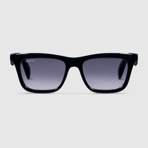 Rectangular frame sunglasses - black