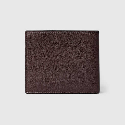 Lira bi-fold wallet - dark brown leather